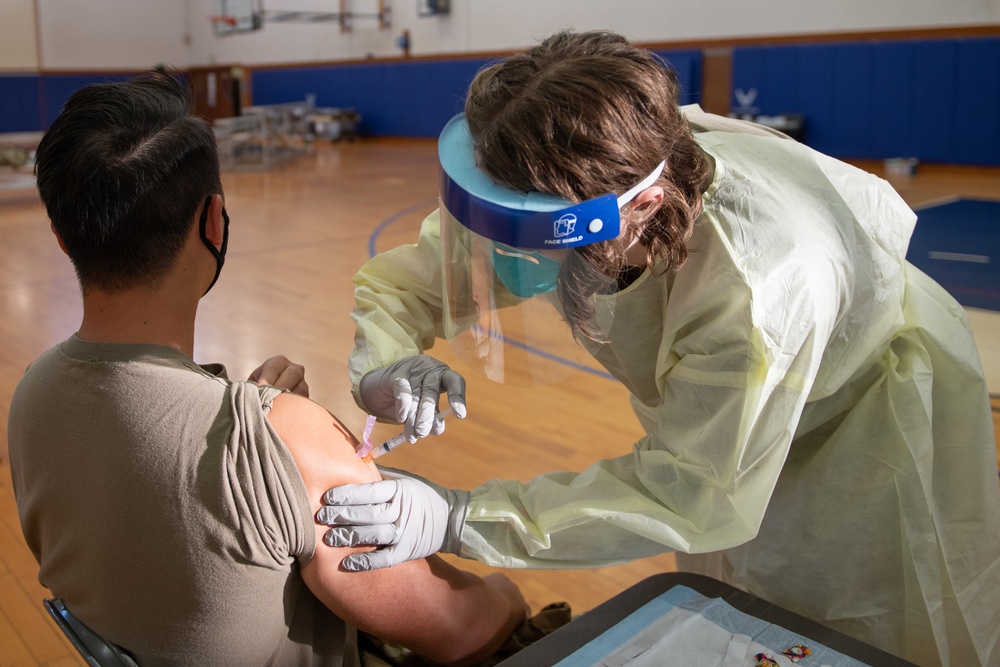Kadena Airmen receive second Moderna COVID-19 vaccine