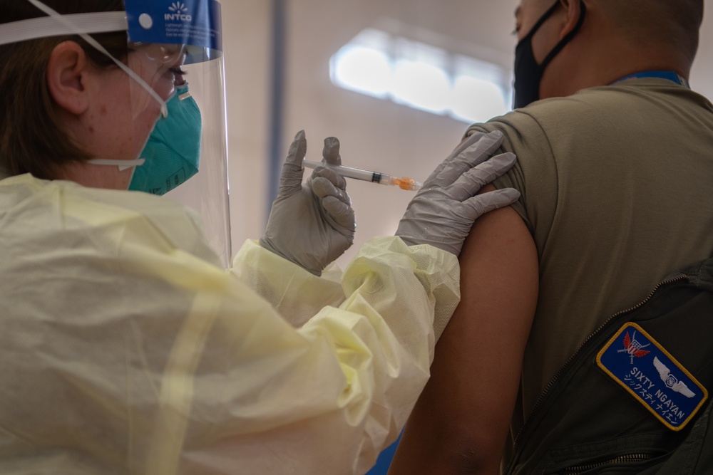 Kadena Airmen receive second Moderna COVID-19 vaccine