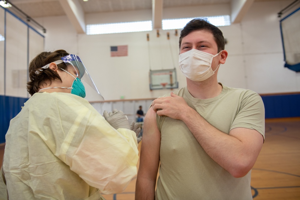 Kadena Airmen receive second Moderna COVID-19 vaccine
