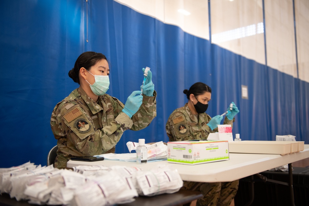 Kadena Airmen receive second Moderna COVID-19 vaccine