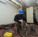 USS Ronald Reagan Stowing Parts