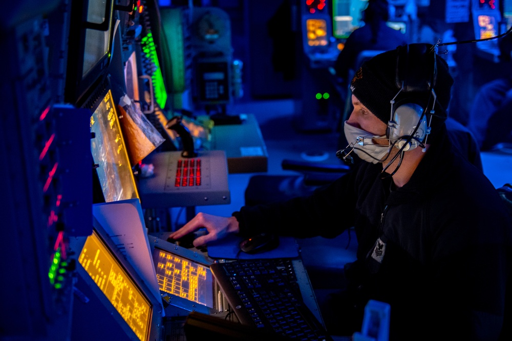 USS Mustin Conducts Routine Operations