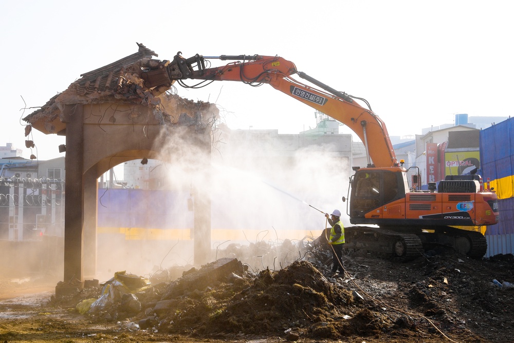 Osan Main Gate Construction