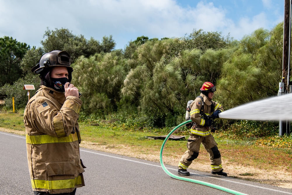 NAVSTA Rota Fire And Emergency Services Perform NFPA Drill