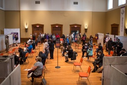 Connecticut Guard assists vaccination clinic for school staff