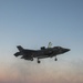 F-35 performs a vertical landing on Italian aircraft carrier