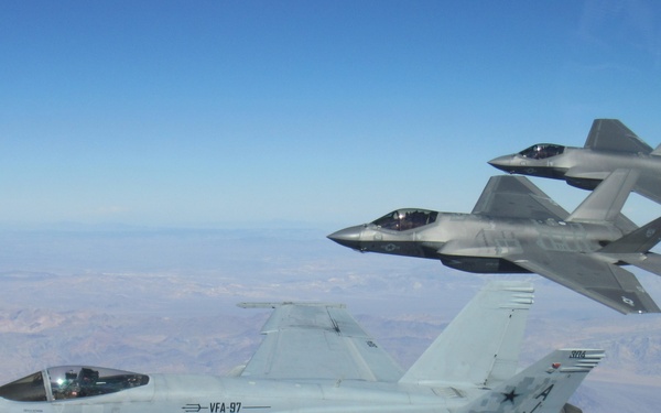 VFA 125 Flies with VFA 97