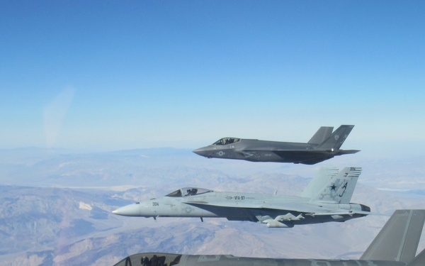 VFA 125 Flies with VFA 97