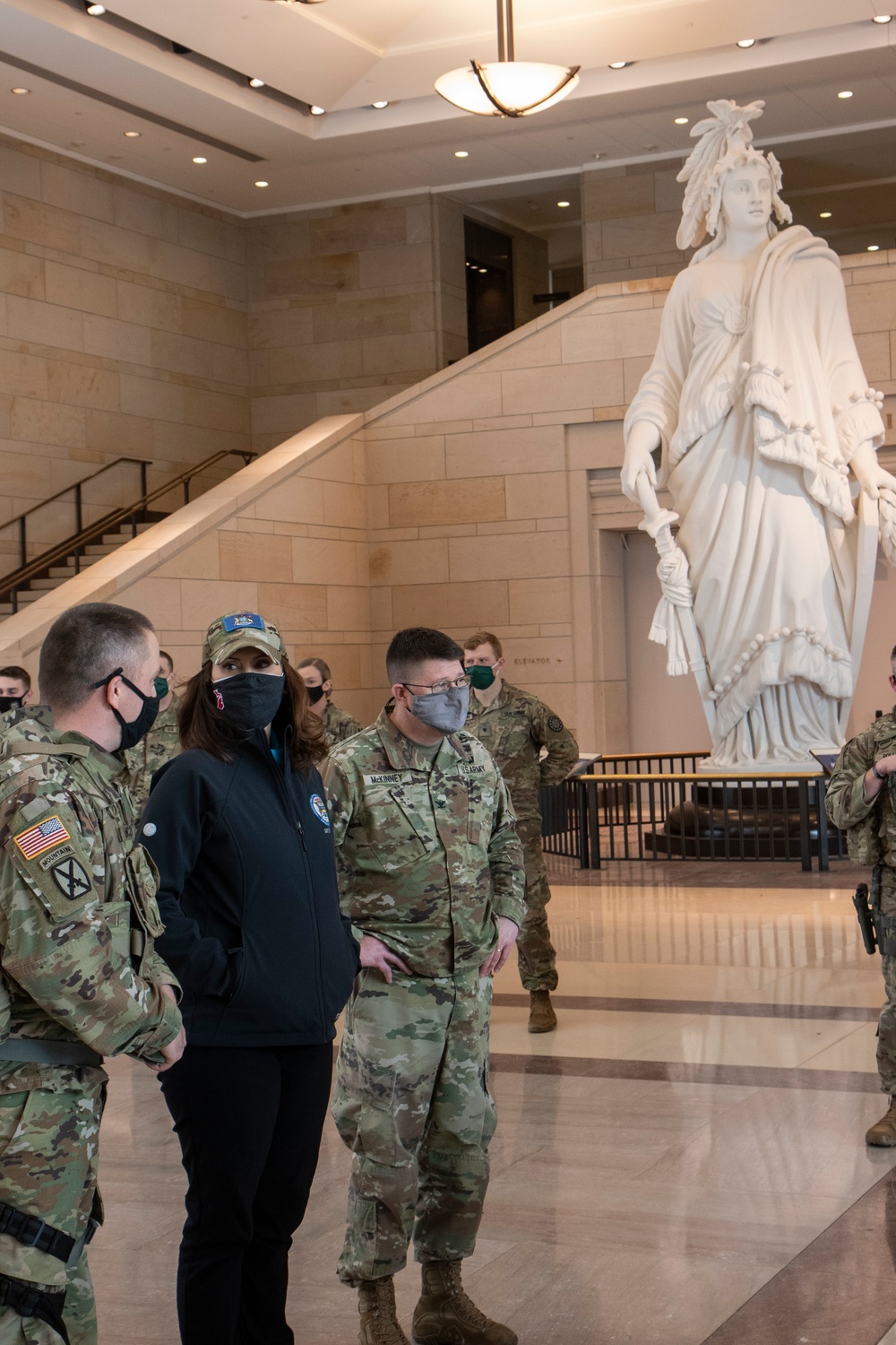 Michigan Gov. Whitmer Visits Michigan National Guard in DC