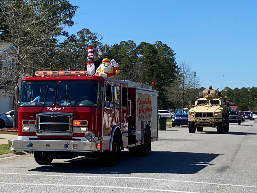 Fort Stewart DoDEA school hosts Read Across the Neighborhoods parade