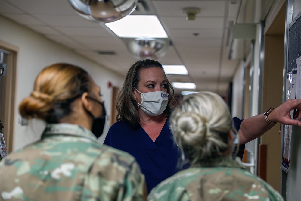 U.S. Air Force Airmen in-processing Kingman Medical Center