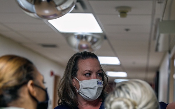 U.S. Air Force Airmen in-processing Kingman Medical Center