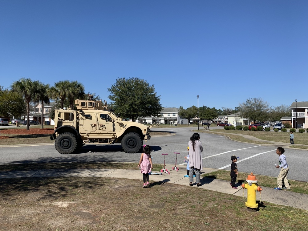 Fort Stewart DoDEA school hosts Read Across the Neighborhoods parade