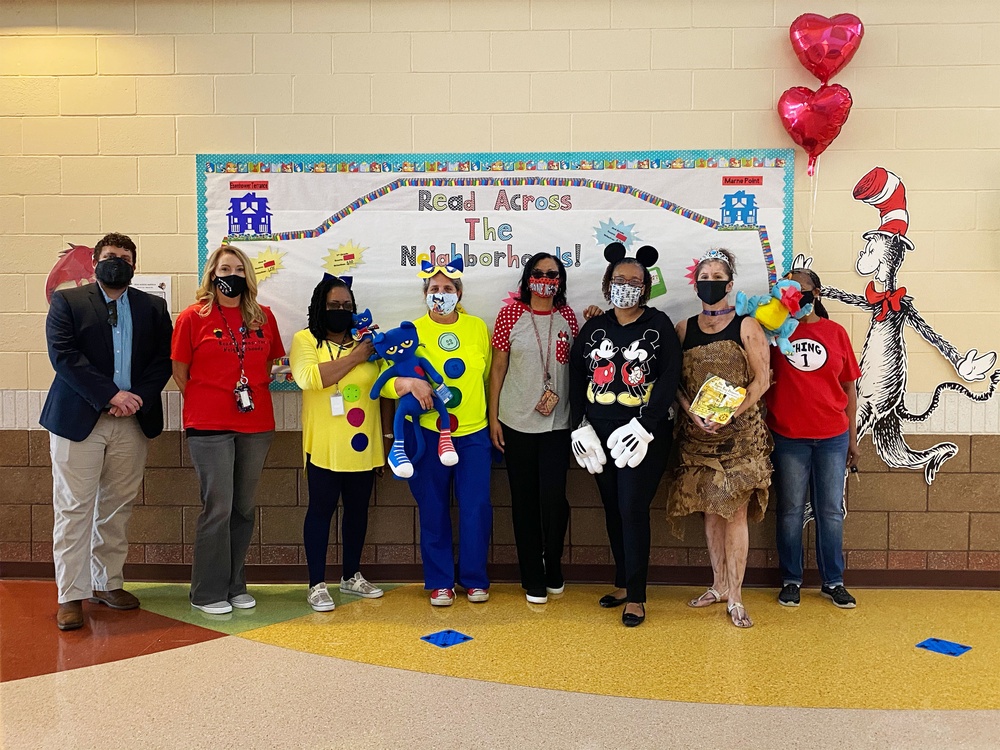 Fort Stewart DoDEA school hosts Read Across the Neighborhoods parade