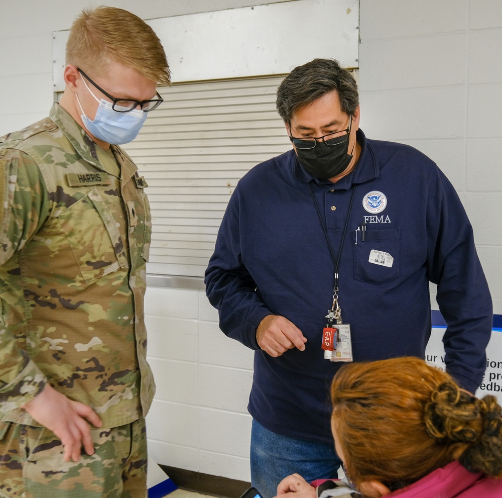 U.S. service members support COVID-19 vaccination efforts in Paterson, NJ
