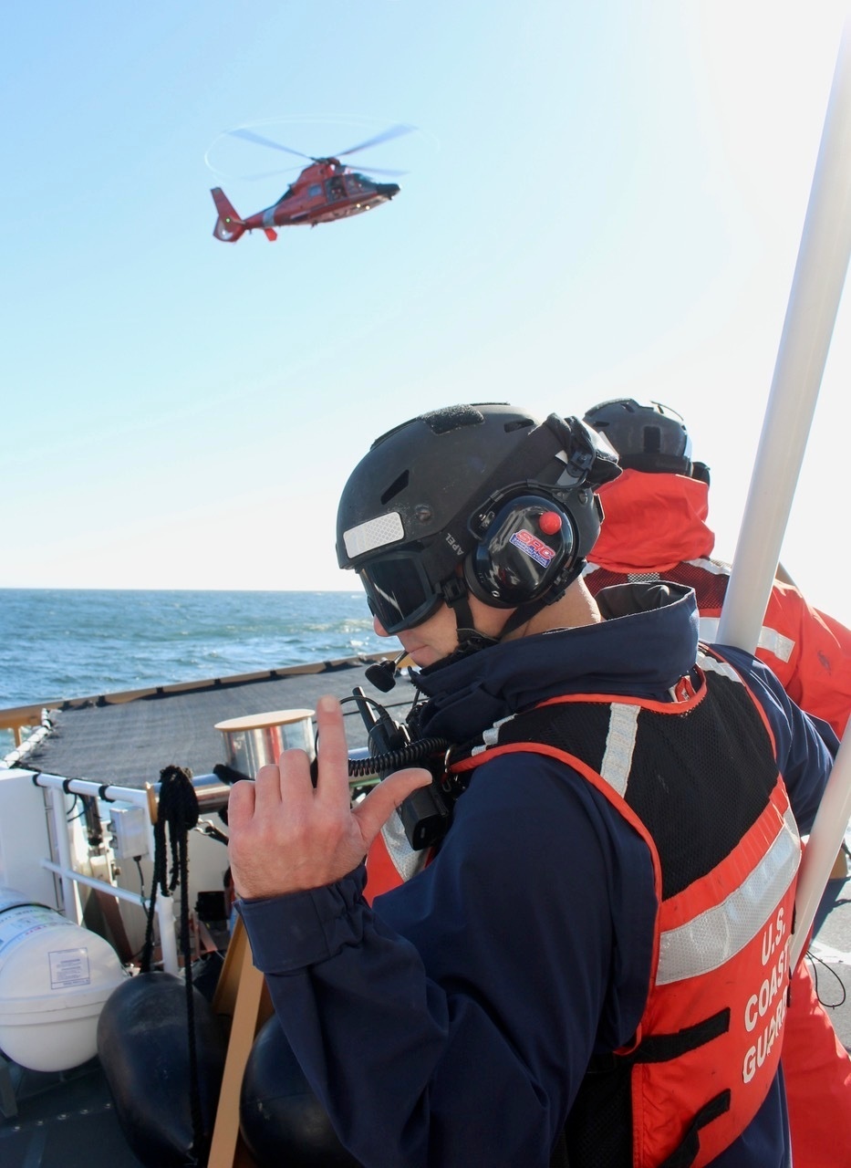 Coast Guard conducts training with Coast Guard dolphin