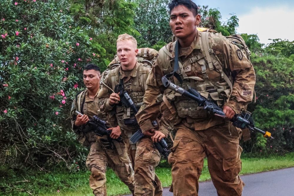 25th ID Divarty Soldiers participate in 12 mile ruck march