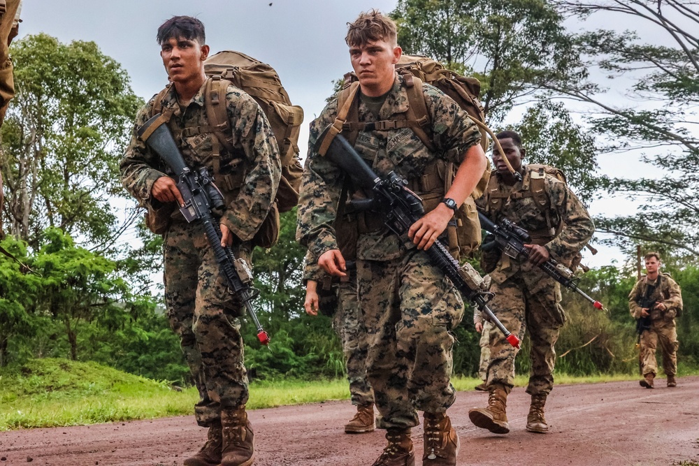 25th ID Divarty Soldiers participate in 12 mile ruck march