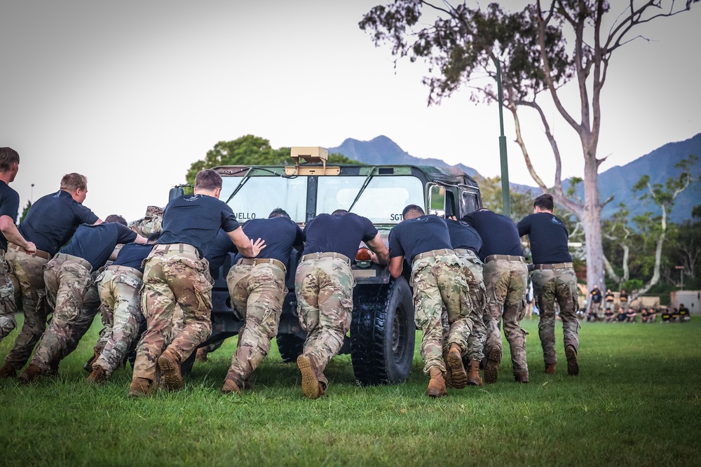 25th ID Divarty Soldiers participate in 12 mile ruck march