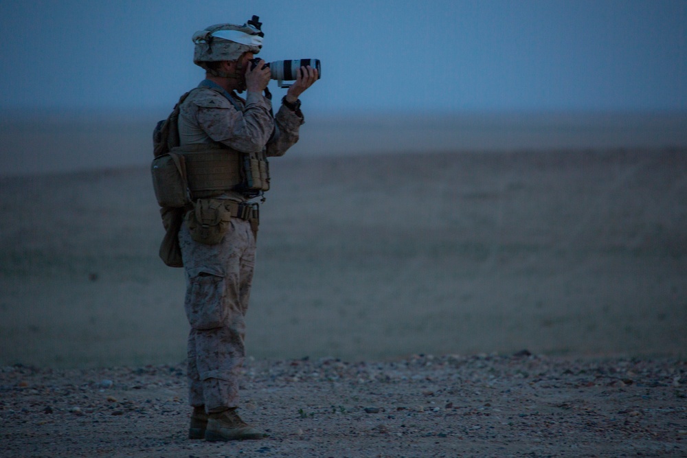 15th MEU LAR Detachment Marines conduct company attack in Kuwait