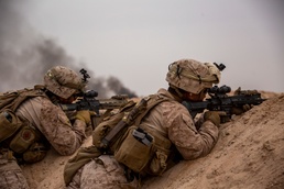 15th MEU Marines conduct live-fire company attack in Kuwait