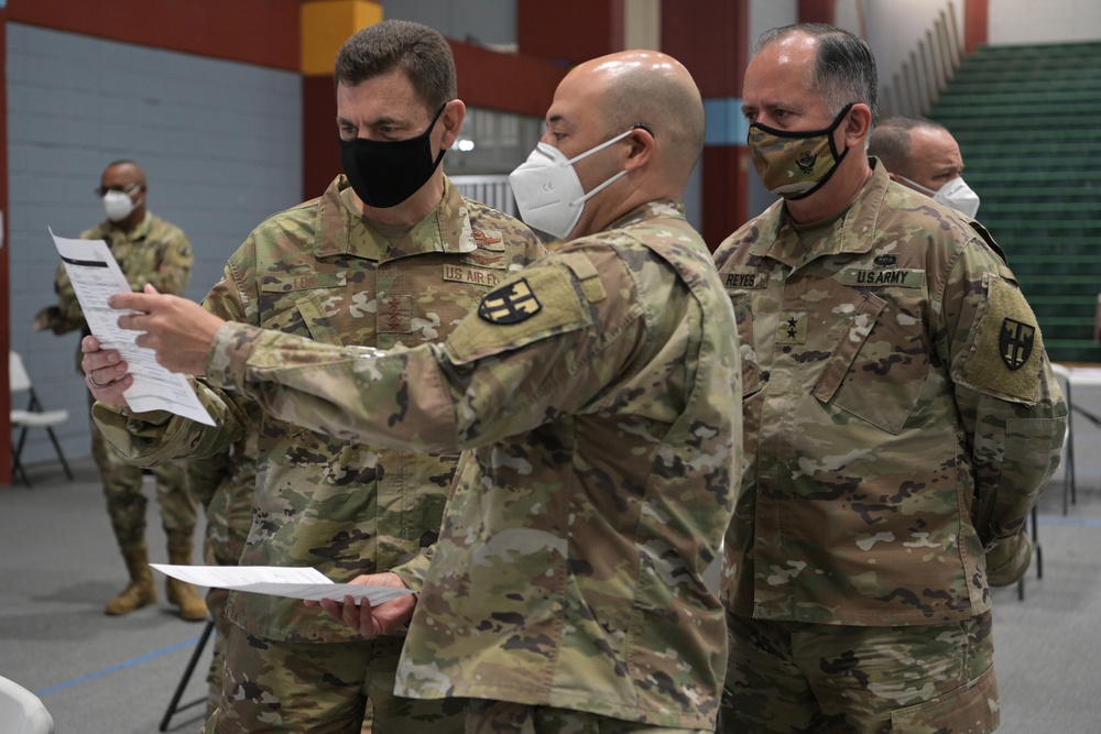 Director of the Air National Guard visits Puerto Rico COVID-19 vaccination site