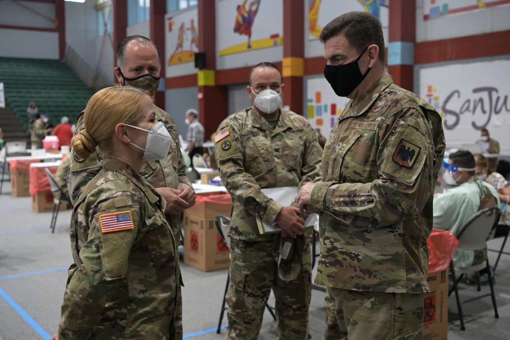 Director of the Air National Guard visits Puerto Rico COVID-19 vaccination site