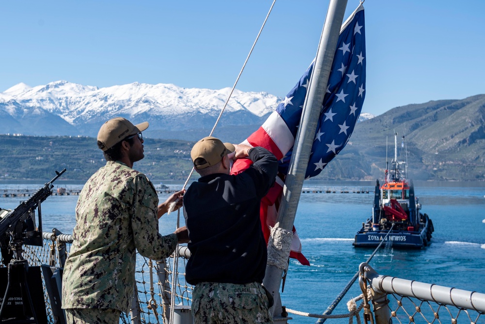 USS Laboon Transits Souda Bay