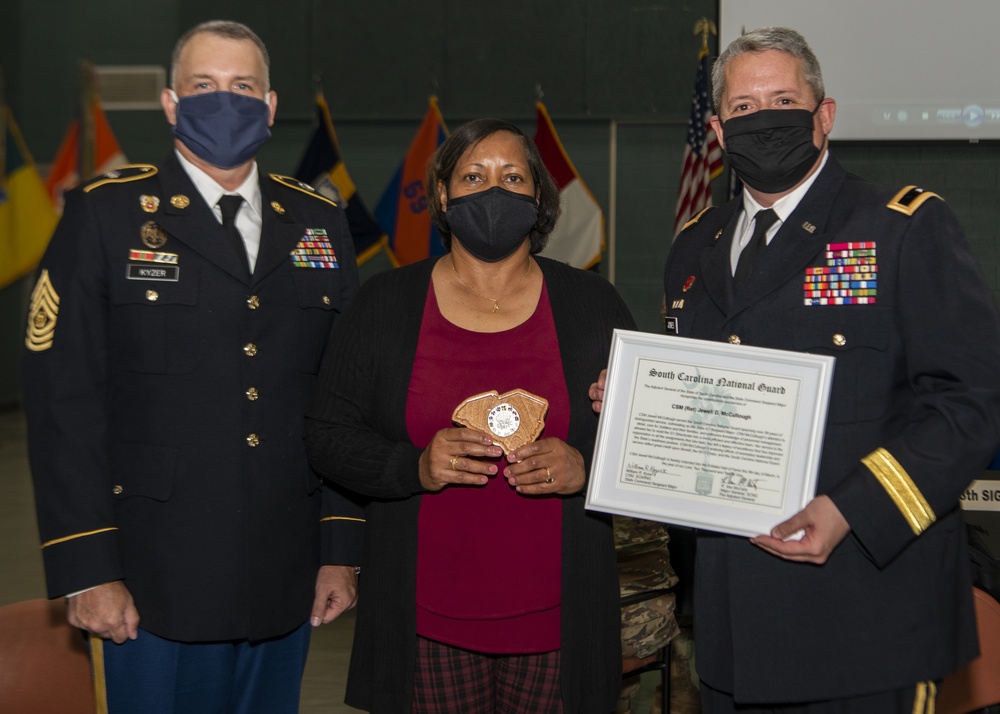 South Carolina National Guard member practices the balancing act