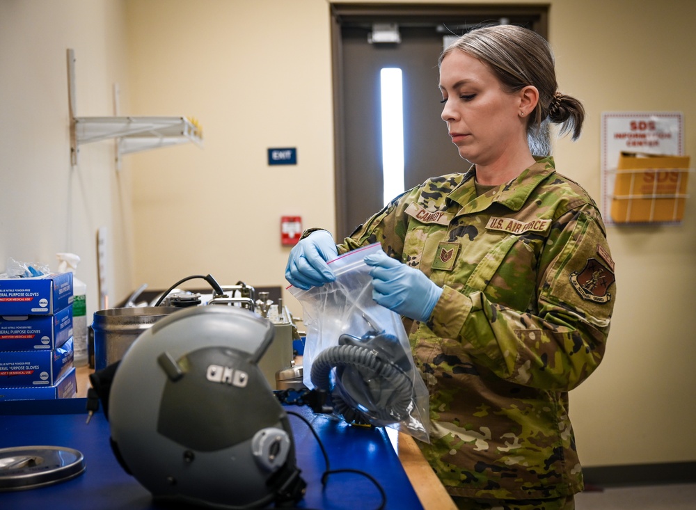 165th AW Aircrew Flight Equipment Airmen prep for readiness exercise