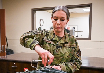 165th AW Aircrew Flight Equipment Airmen prep for readiness exercise