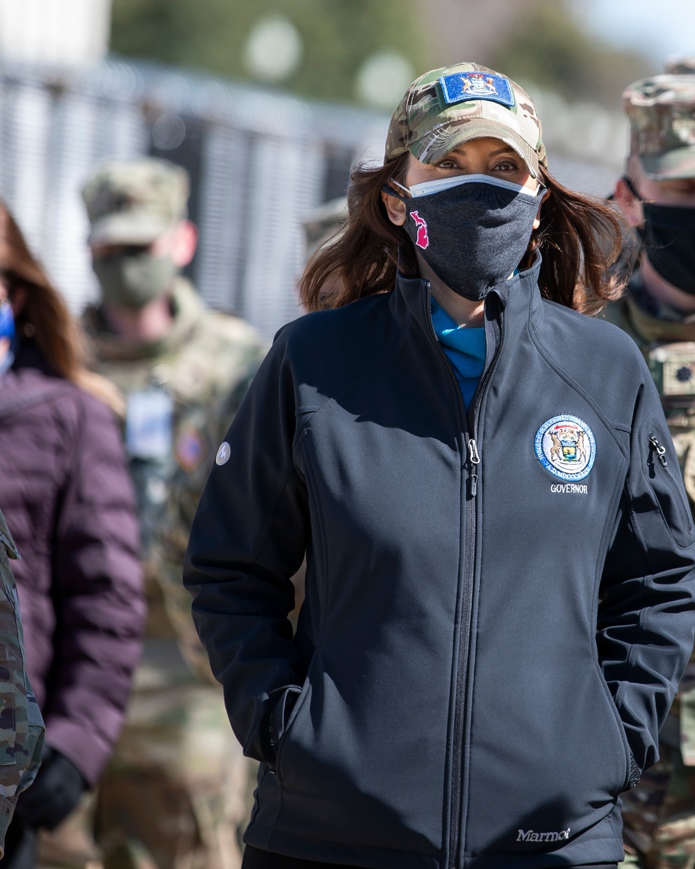 Michigan Gov. Gretchen Whitmer Visits Soldiers in D.C.