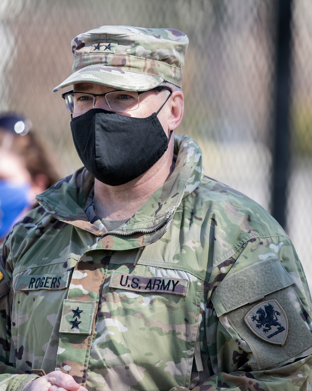 Maj. Gen. Paul Rogers Visits Soldiers in D.C.