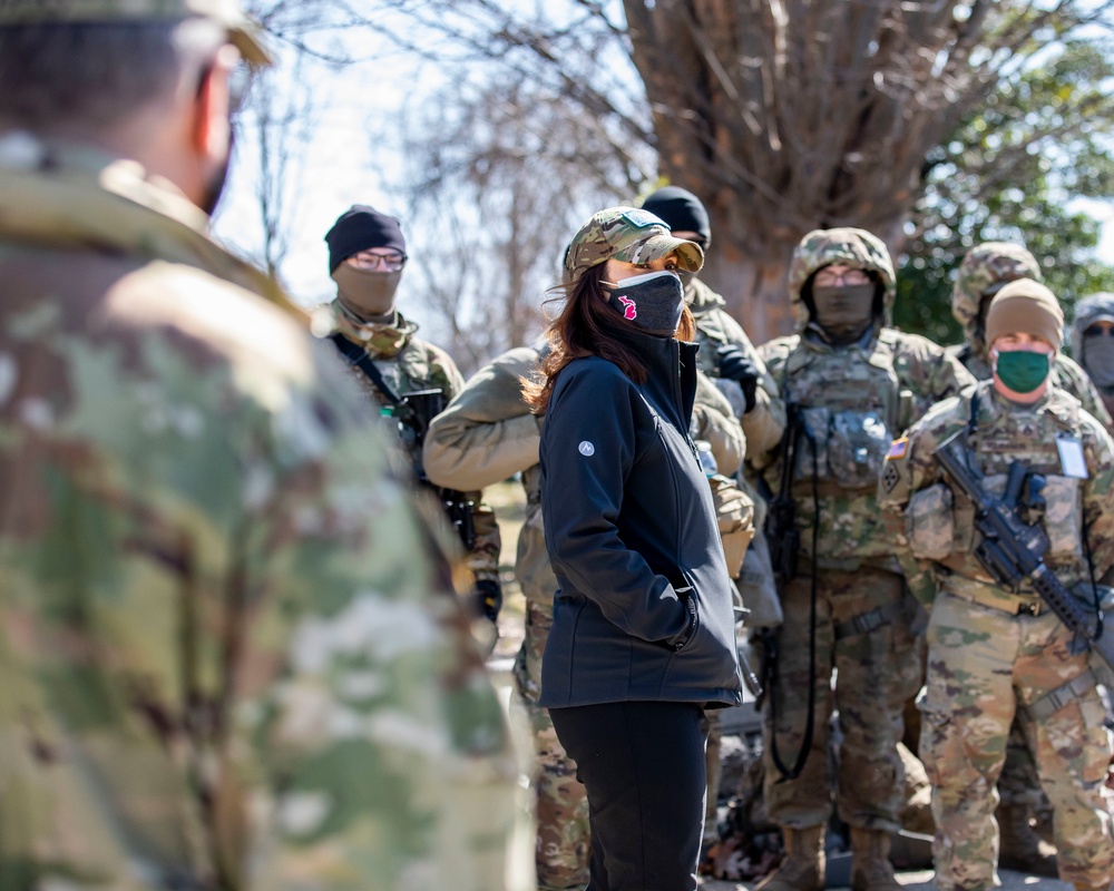 Michigan Gov. Gretchen Whitmer Visits Soldiers in D.C.