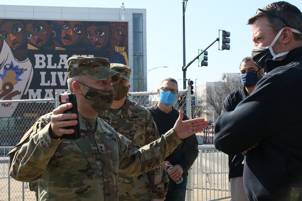 JTF-CS Commanding General Visits Chicago CVC