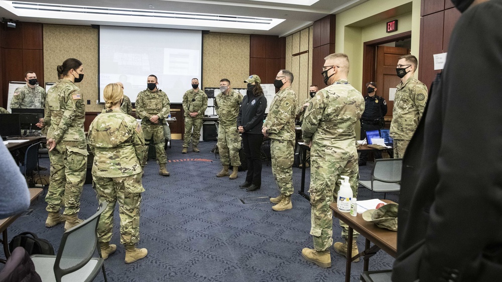 Michigan Gov. Gretchen Whitmer Visits Soldiers in D.C.