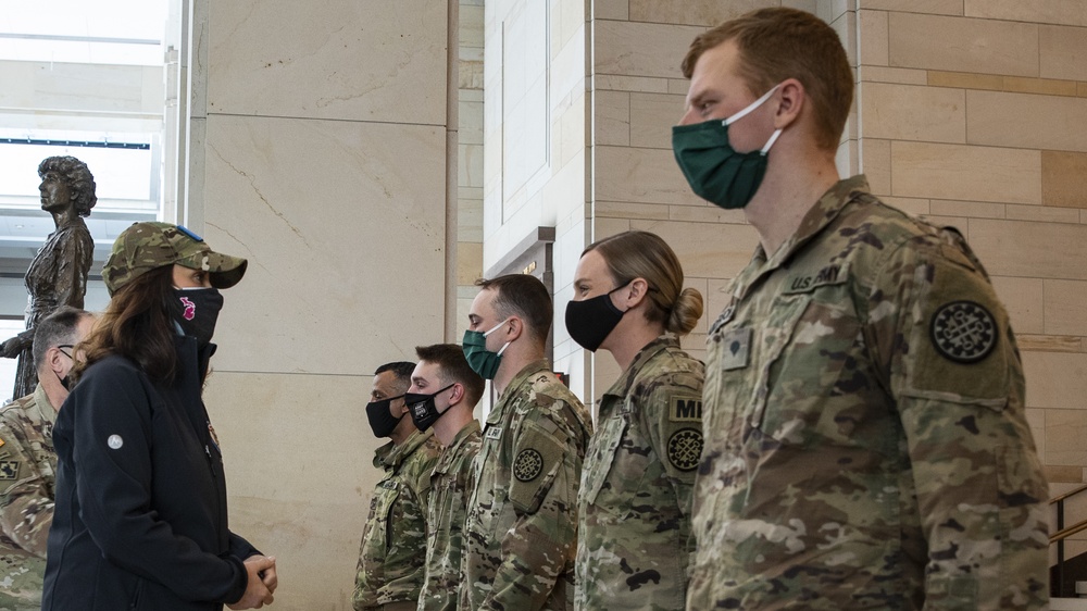 Michigan Gov. Gretchen Whitmer Visits Soldiers in D.C.