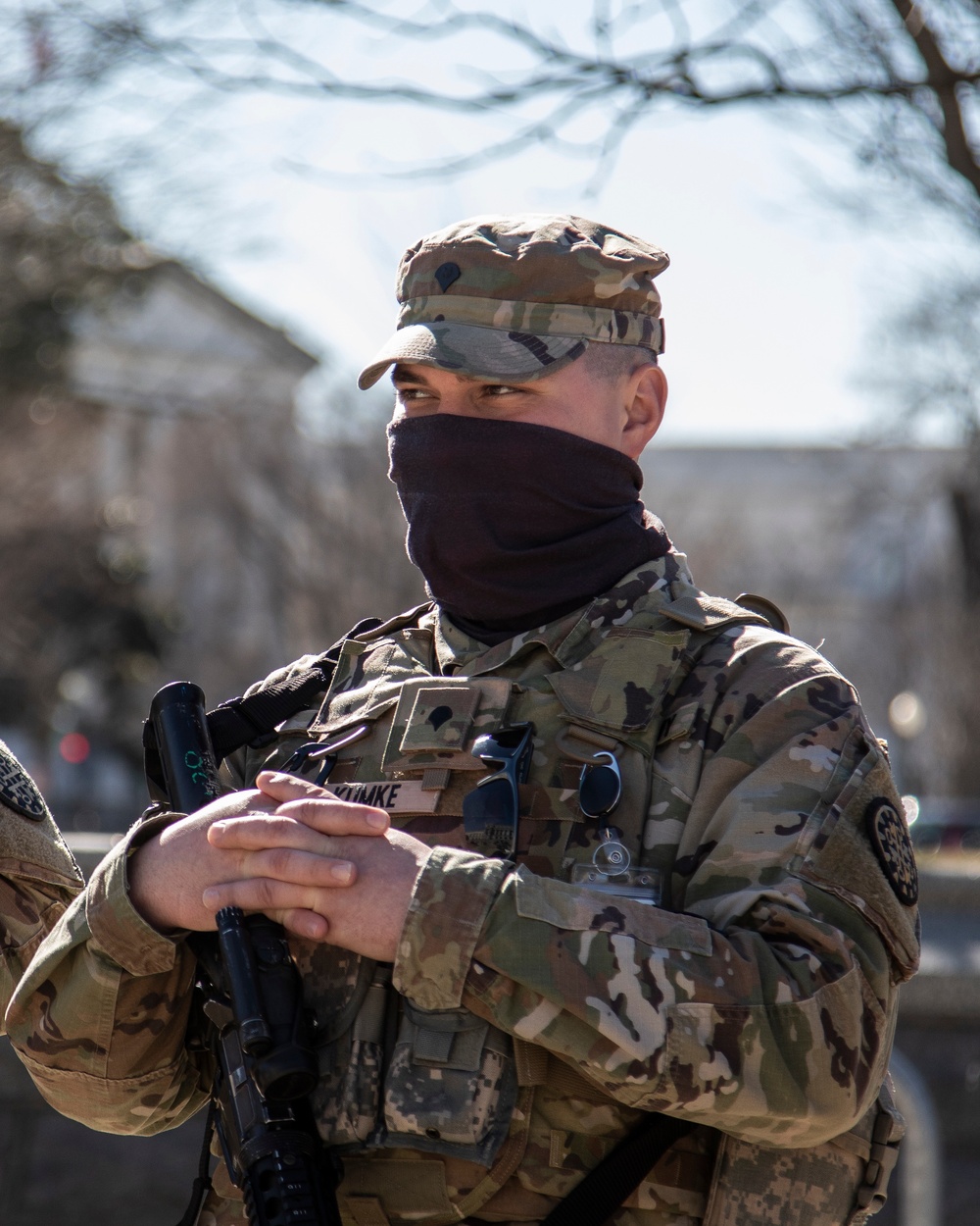 Brig. Gen. Lawrence Schloegl Visits Soldiers in D.C.