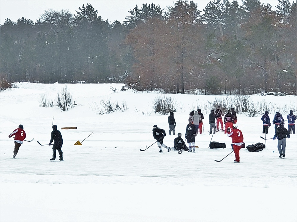 Successful pond hockey tourney held at Fort McCoy; proceeds support AER