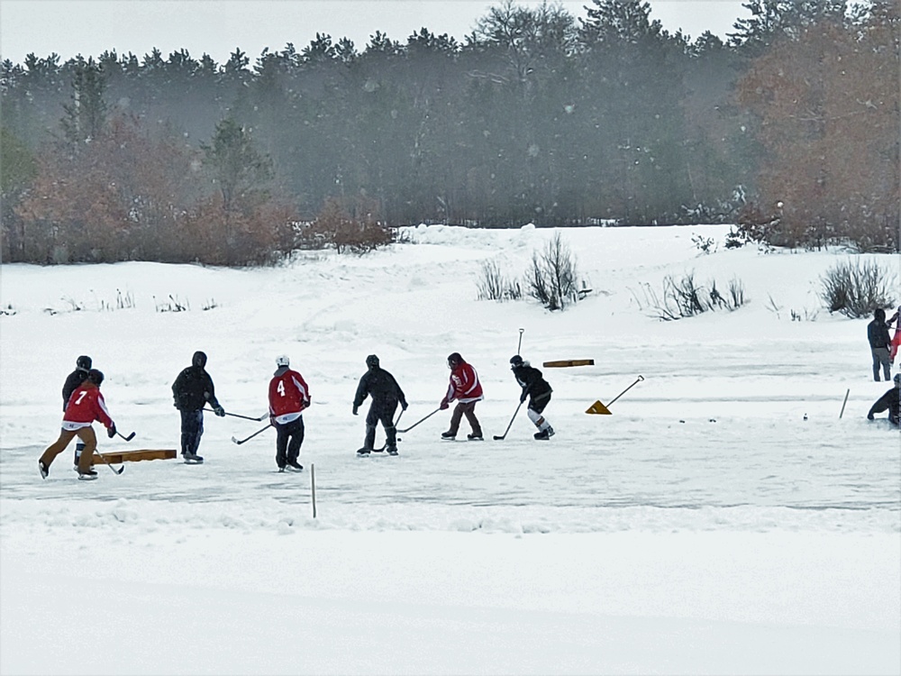 Successful pond hockey tourney held at Fort McCoy; proceeds support AER