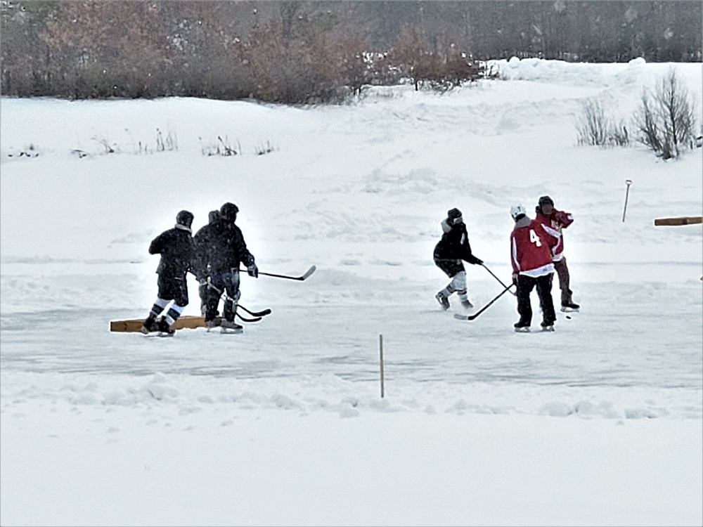 Successful pond hockey tourney held at Fort McCoy; proceeds support AER
