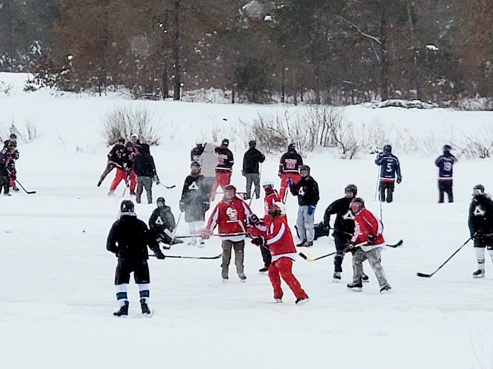 Successful pond hockey tourney held at Fort McCoy; proceeds support AER