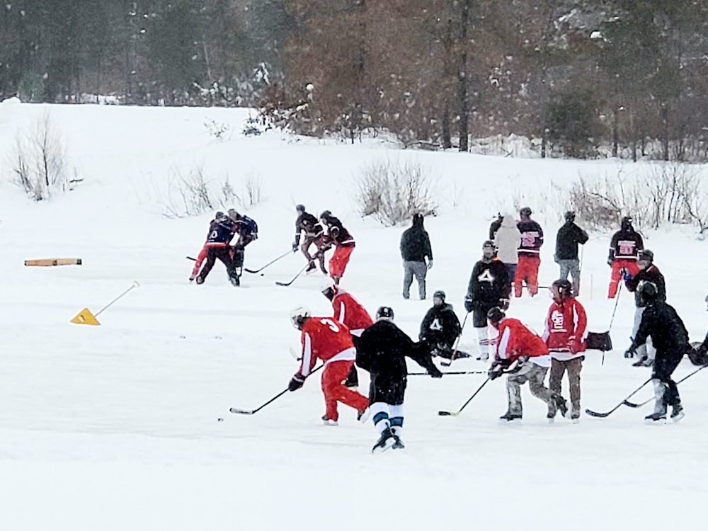 Successful pond hockey tourney held at Fort McCoy; proceeds support AER
