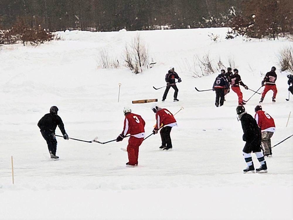 Successful pond hockey tourney held at Fort McCoy; proceeds support AER