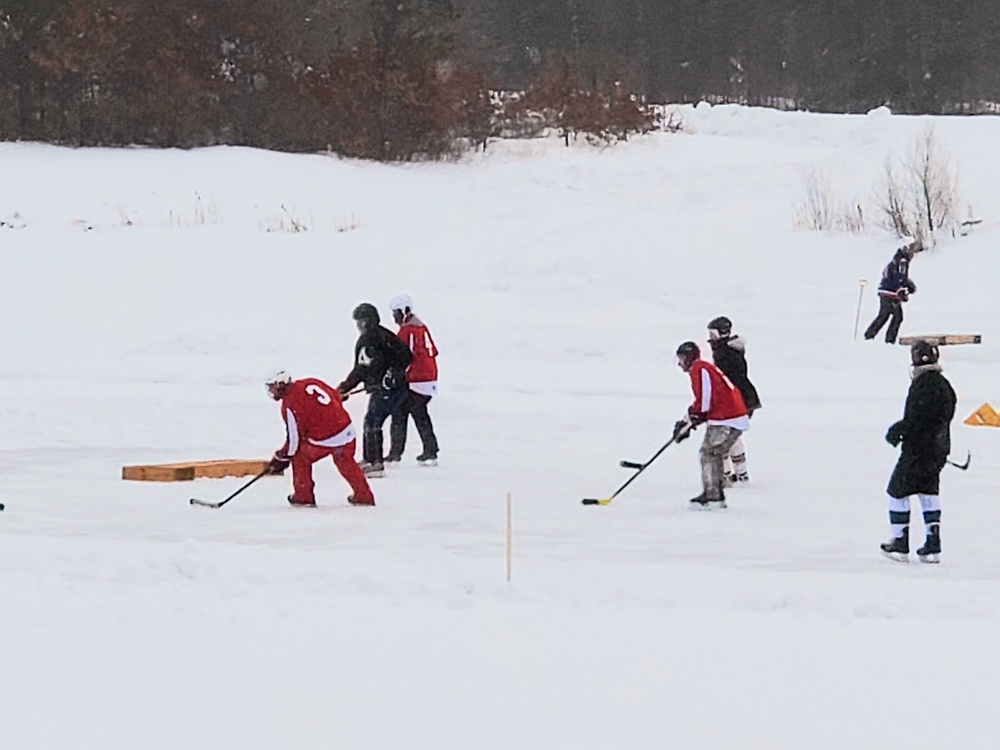 Successful pond hockey tourney held at Fort McCoy; proceeds support AER