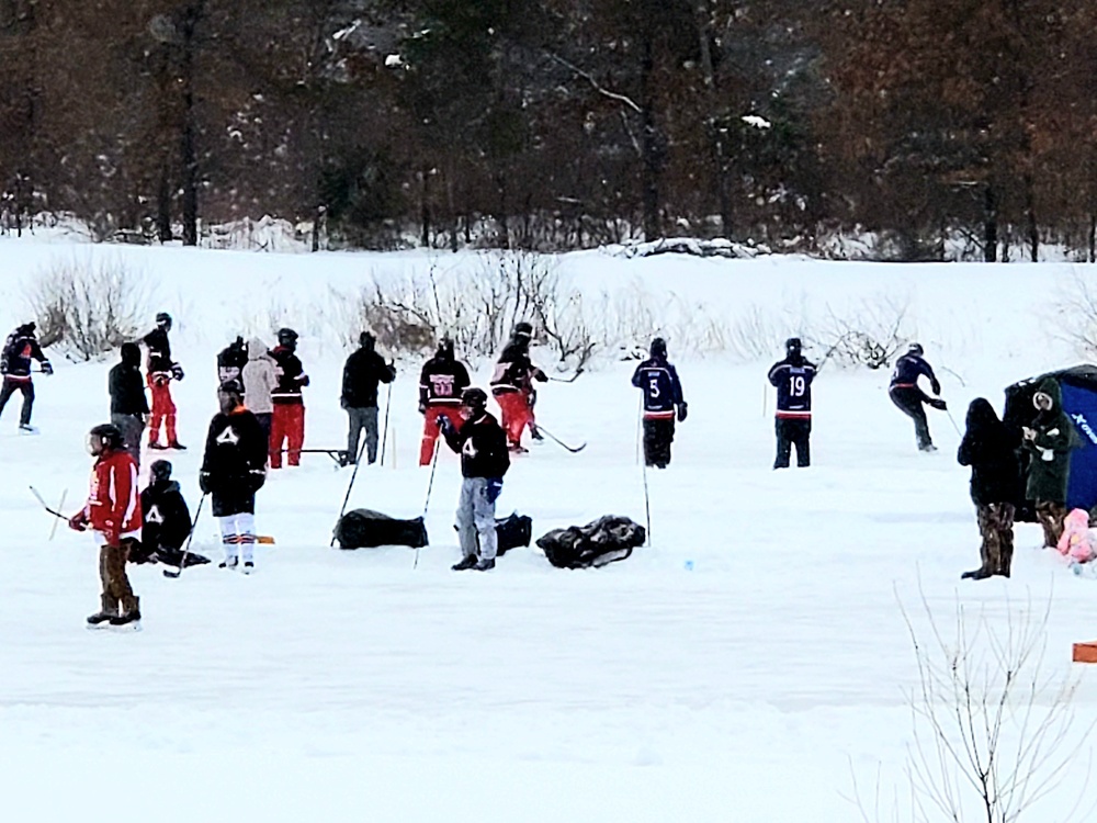 Successful pond hockey tourney held at Fort McCoy; proceeds support AER