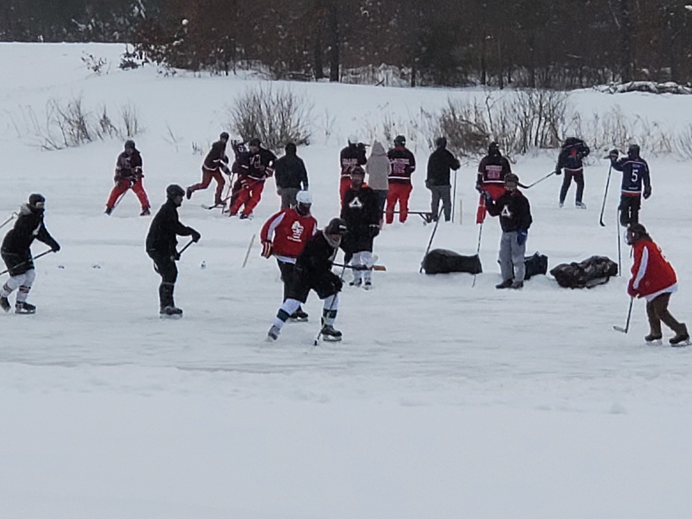 Successful pond hockey tourney held at Fort McCoy; proceeds support AER