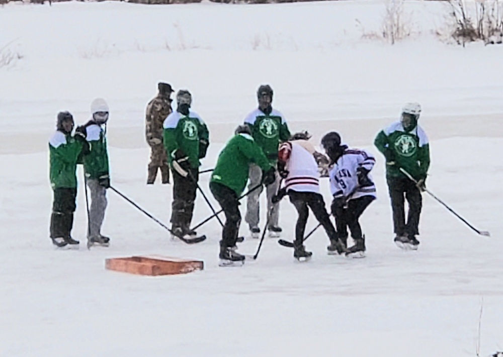 Successful pond hockey tourney held at Fort McCoy; proceeds support AER