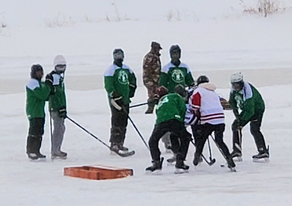 Successful pond hockey tourney held at Fort McCoy; proceeds support AER