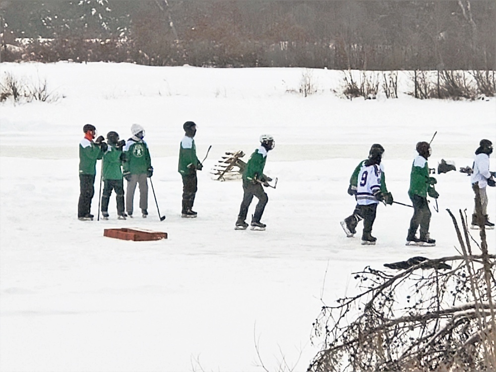 Successful pond hockey tourney held at Fort McCoy; proceeds support AER